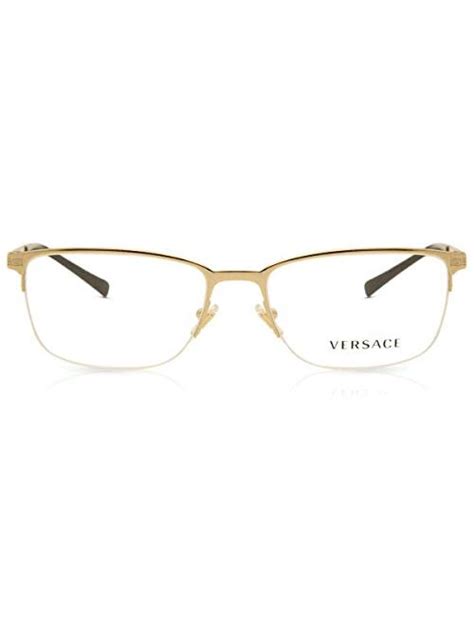 Versace Men's Eyeglasses VE1263 VE/1263 1002 Gold Half Rim 